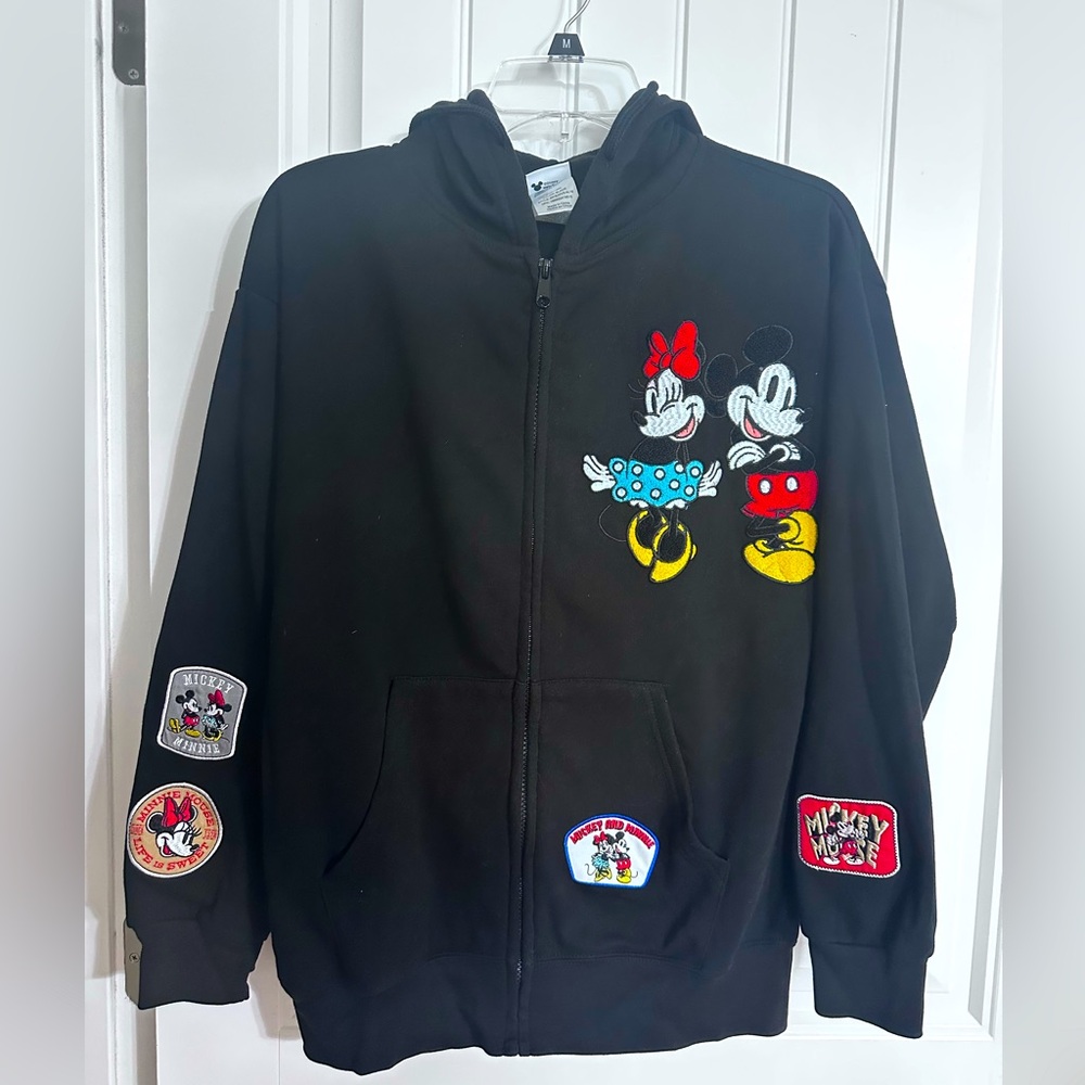 Mickey and Minnie zip up hoodie Disney